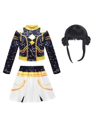 Simil Korean Pop Coreano Performance Hunter Vestito Completo Zoe DEMON063